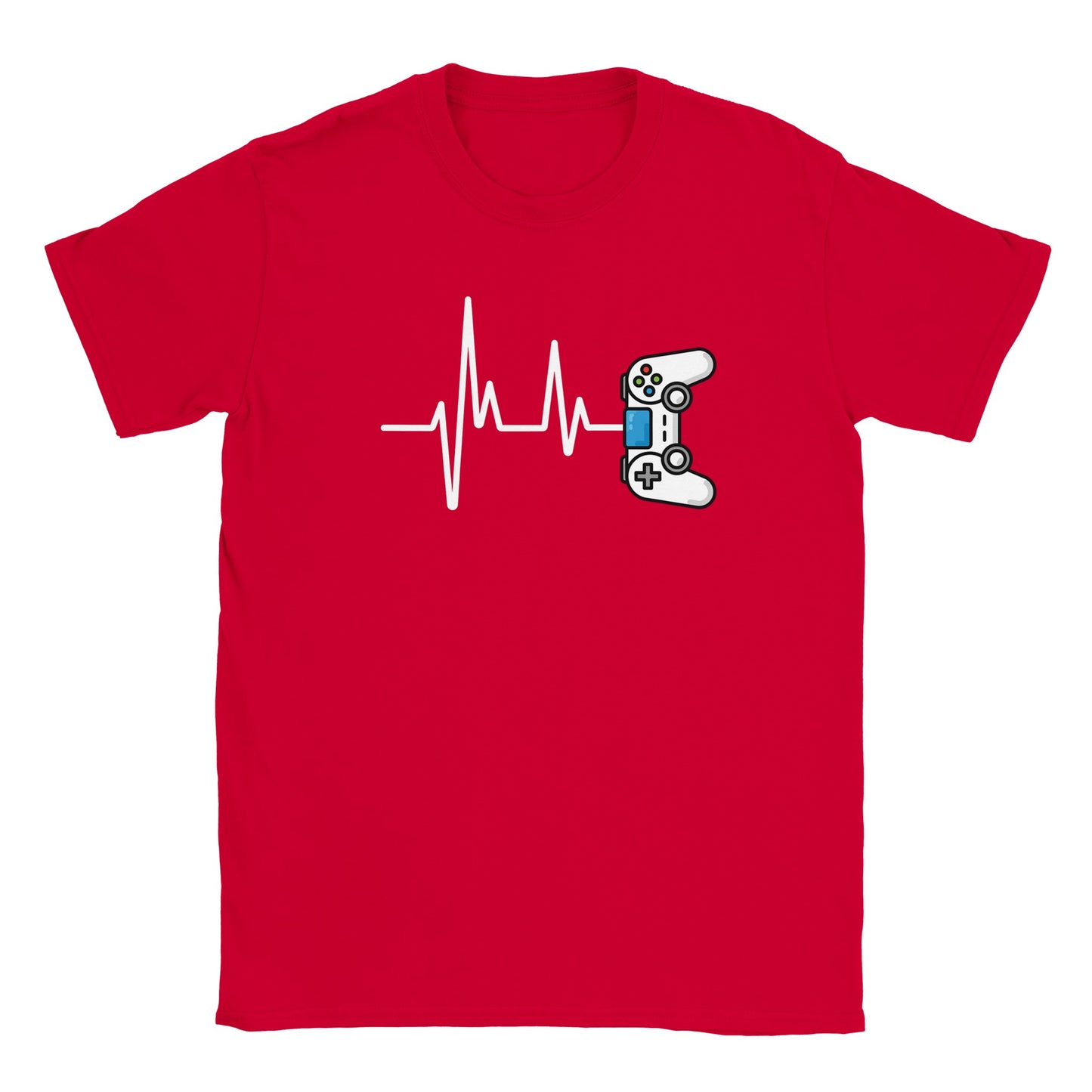Gamer Controller Heartbeat Gaming Adult Unisex T-Shirt