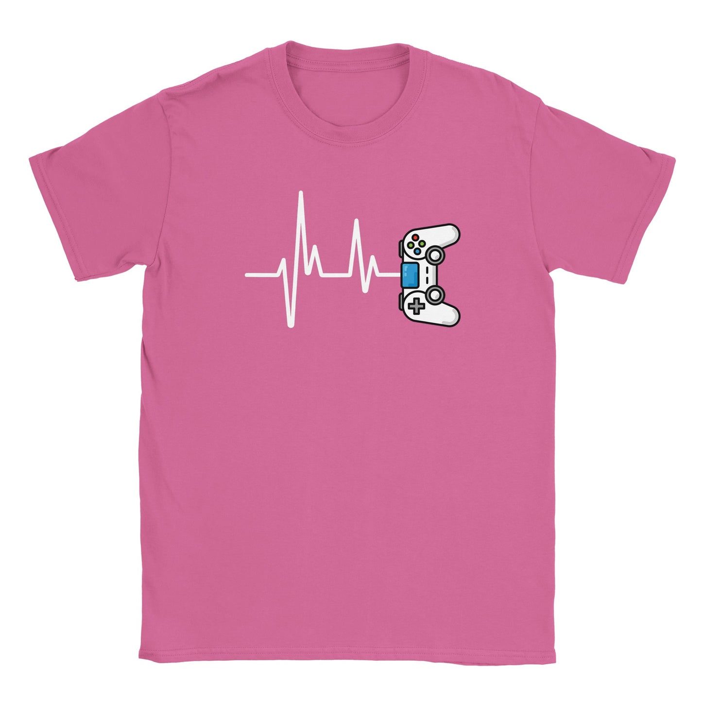 Gamer Controller Heartbeat Gaming Adult Unisex T-Shirt