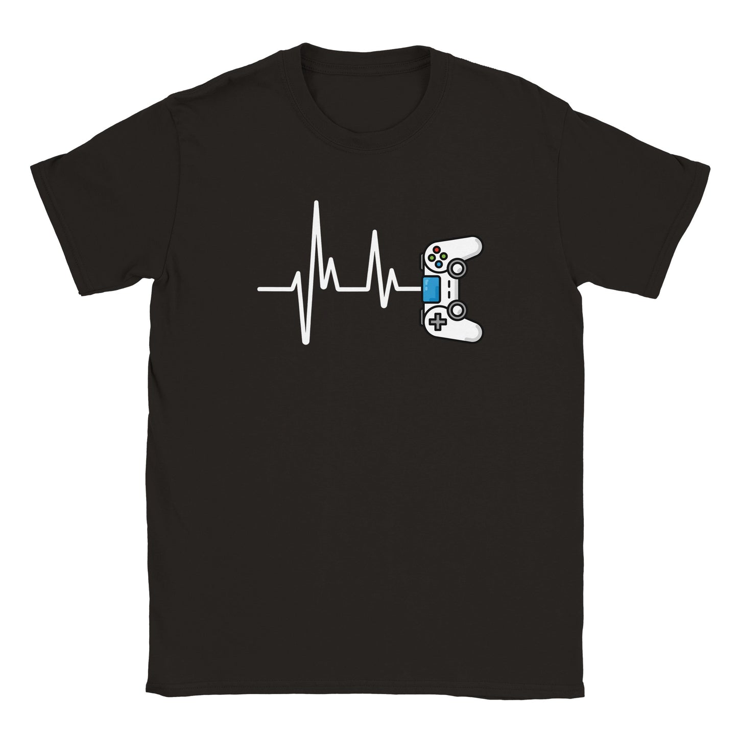 Gamer Controller Heartbeat Gaming Adult Unisex T-Shirt