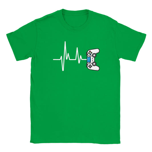 Gamer Controller Heartbeat Gaming Adult Unisex T-Shirt